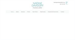 Desktop Screenshot of nadinedavidoff.com.au