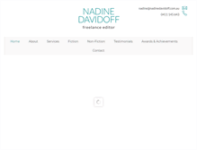 Tablet Screenshot of nadinedavidoff.com.au